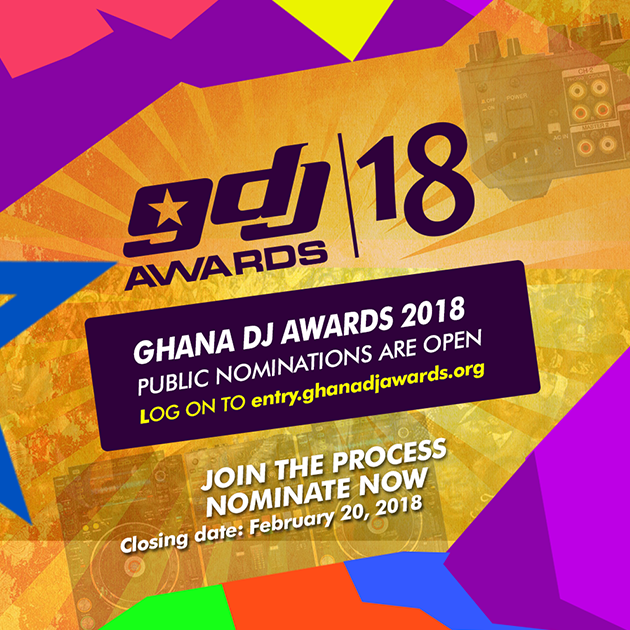 ATTENTION! Nominations open for 2018 Ghana DJ Awards