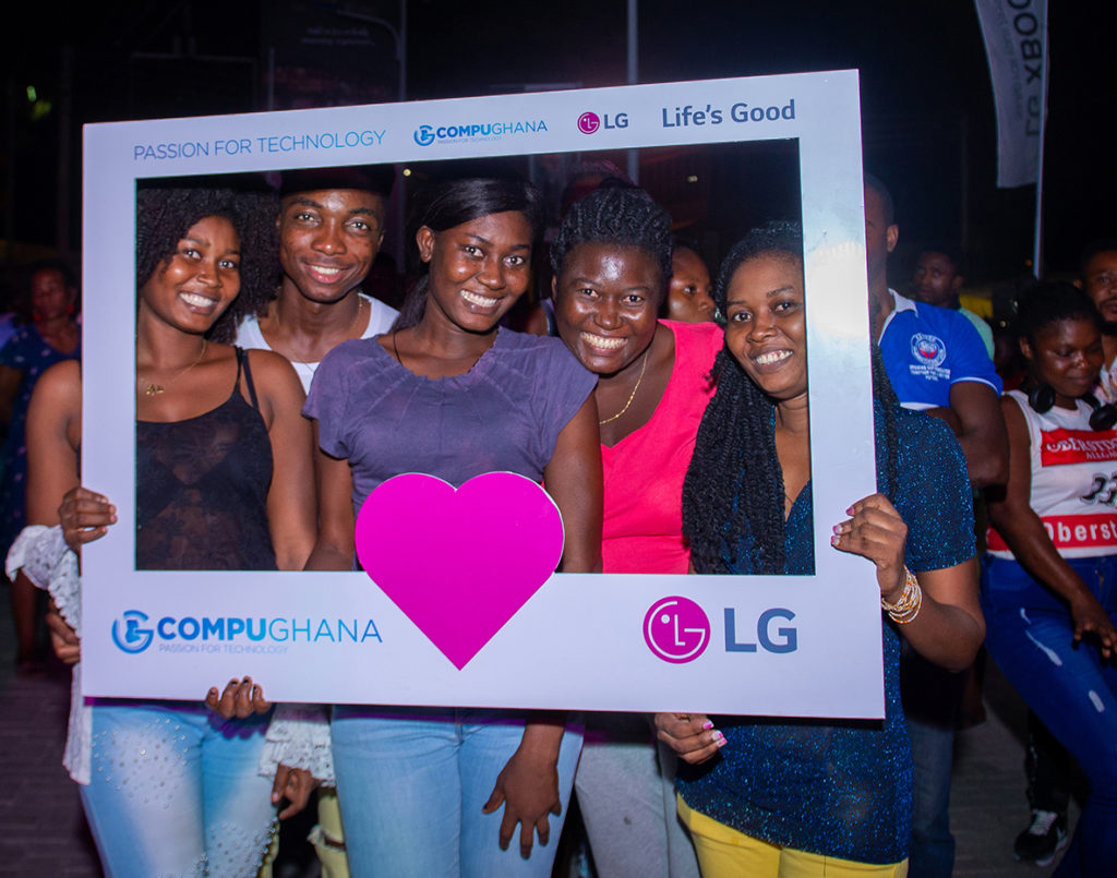 Fans at LG Party in Ghana